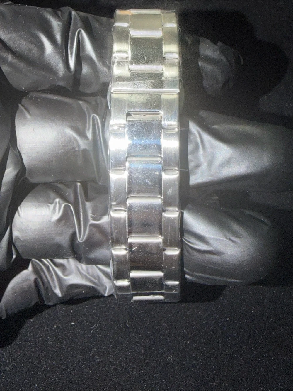Men's Green Dial Stainless Steel Quartz Watch